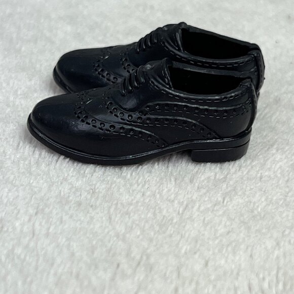 Mattel Barbie Ken Oxford Wingtip Dress Shoes Black - Picture 1 of 5